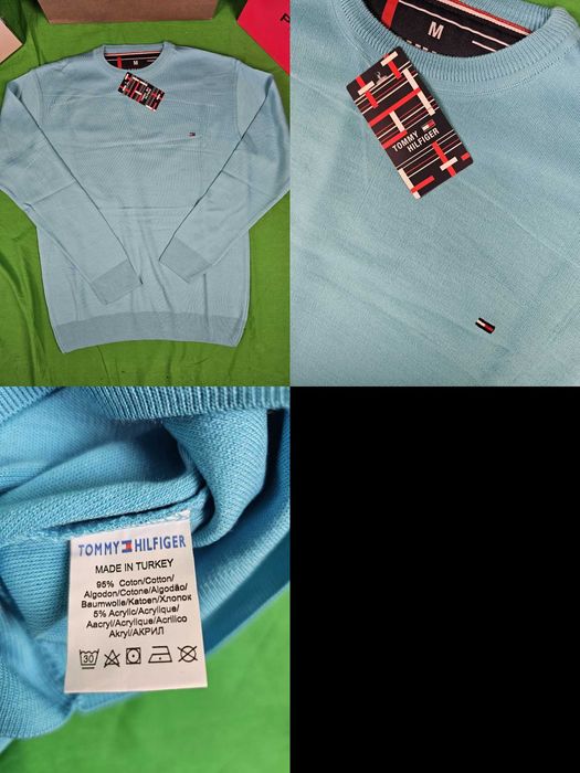 Sweter męski Hugo Boss z dzianiny z malym logo tommy swetry HB