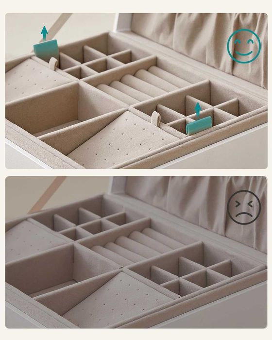 Szkatułka na biżuterię /pudełko /organizer /kuferek/SONGMICS !9841!