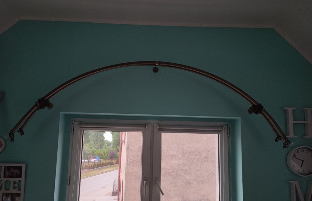 Karnisz gięty podwójny