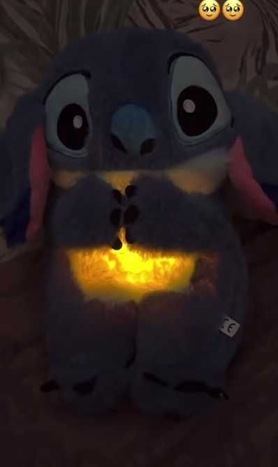 М’яка іграшка стіч (stitch) нічник, дихає, світиться, колискова