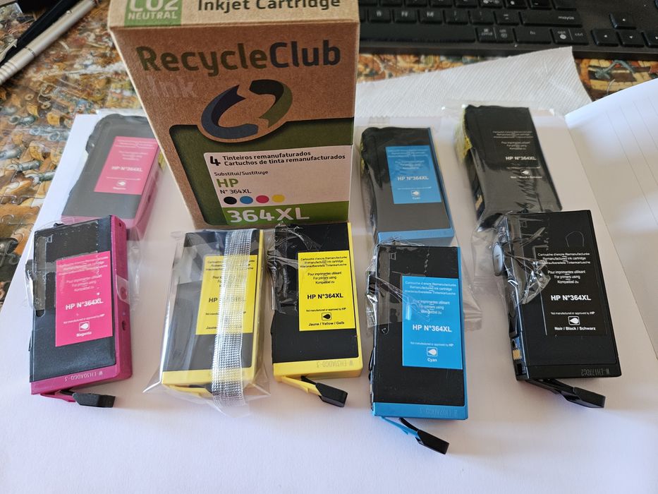 Tinteiros compatíveis 364XL para impressora HP