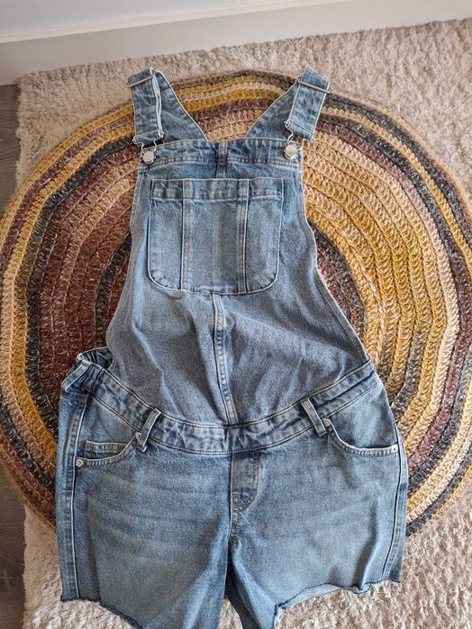 MAMA Jardineiras em ganga