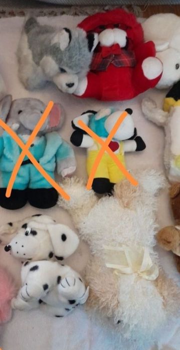 Peluches variados peq/med