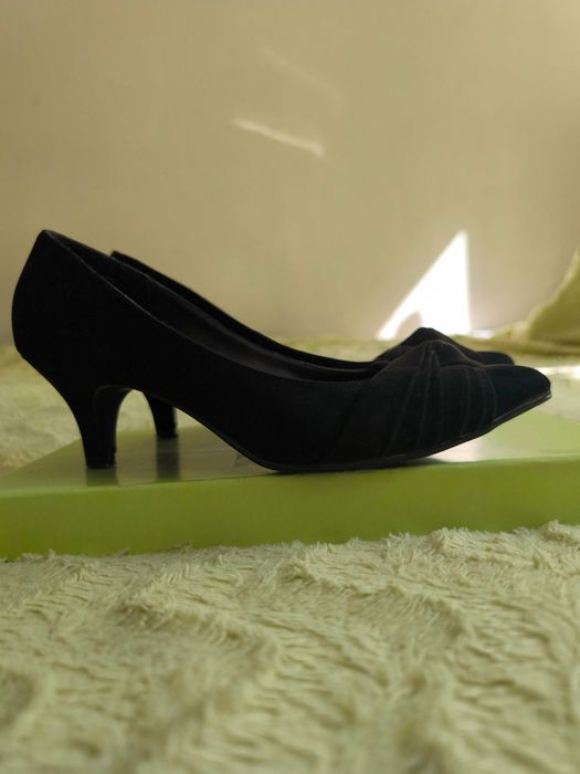 Czarne czółenka obcasy buty damskie na obcasie 6 cm Graceland rozm 39