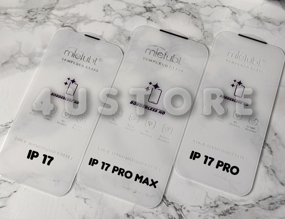 Защитное стекло без рамок на iPhone 17 Pro безрамочное захисне скло