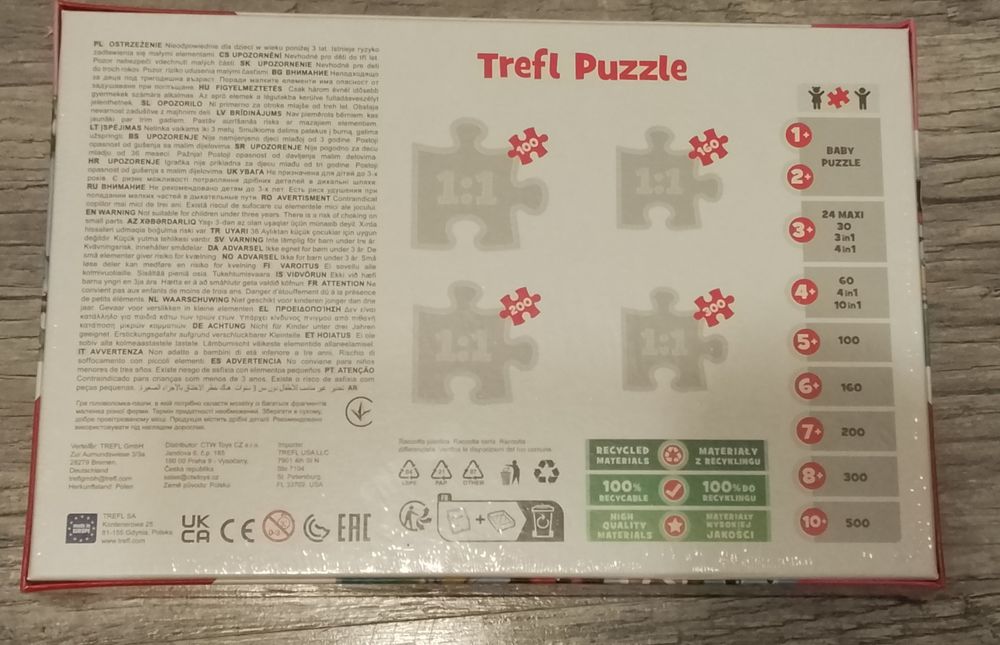 Puzzle Trefl 100 elementów – Koci Domek Gabi / Gabby's Dollhouse (Nowe w folii)
