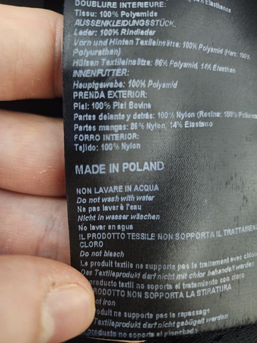 Kurtka motocyklowa skórzana Dainese TT-72 Rozmiar 48/M Podpinka