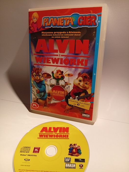 PC -  Alvin i Wiewiórki Gra (2007) Planeta Gier  Polska Wersja