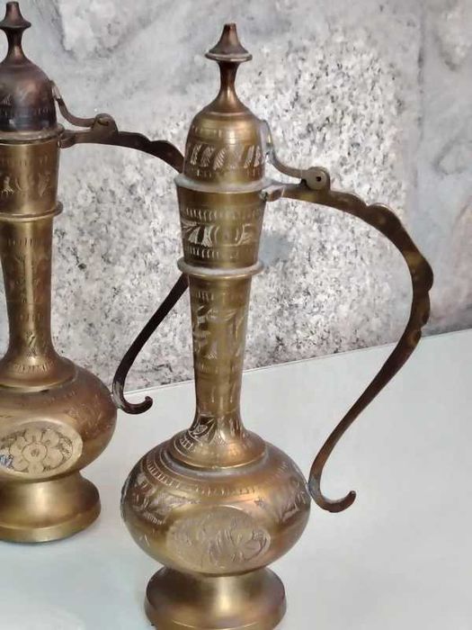 Par de bules decorativos metal cinzelado Estilo Indiano ENVIO GRATIS