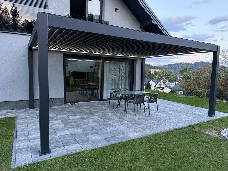 Zadaszenia wiaty konstrukcie stalowe balustrady