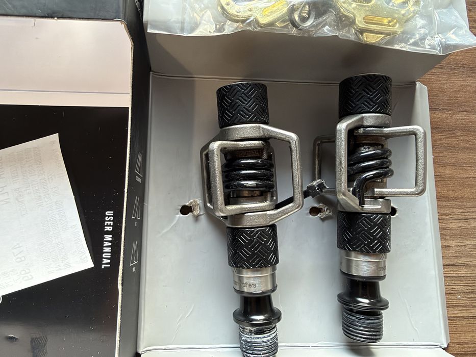 Pedały Crankbrothers Eggbeater 3 Black + Traction Pads + bloki | 200 km | gwarancja