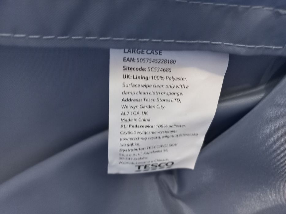 Duża walizka Tesco nieużywana