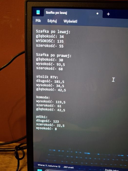 Meble do salonu brąz