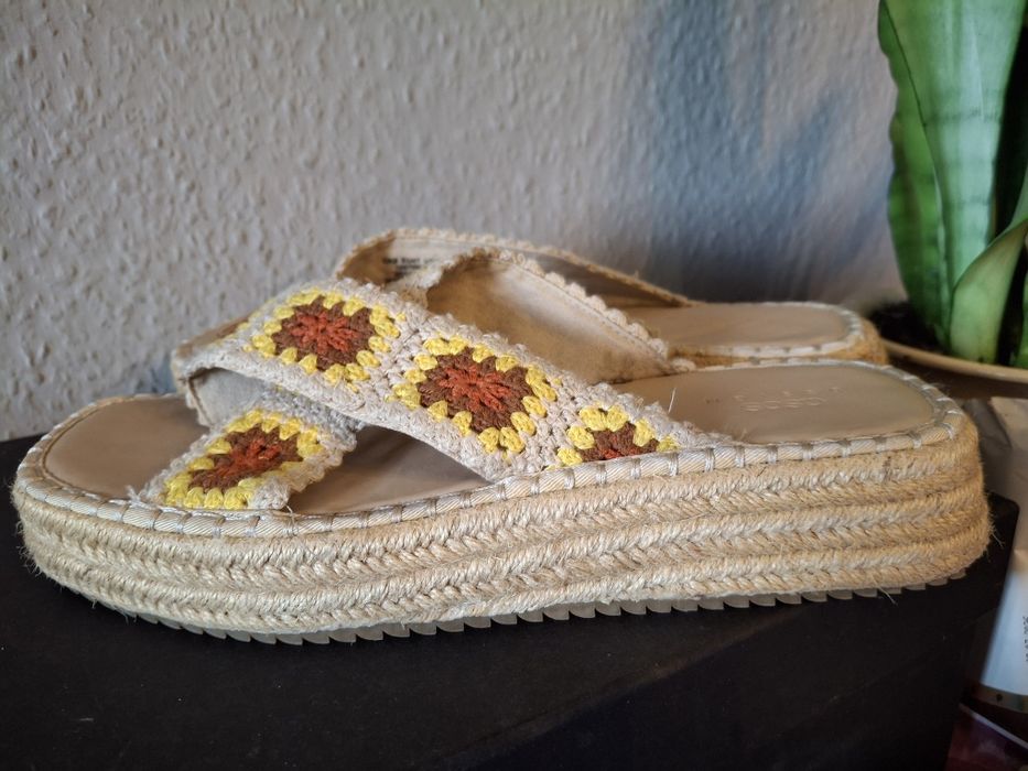 Asos Design  klapki na platformie Boho 41
