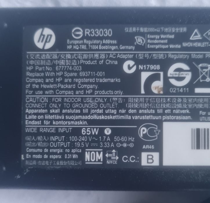 Carregadores notebook HP/LENOVO originais
