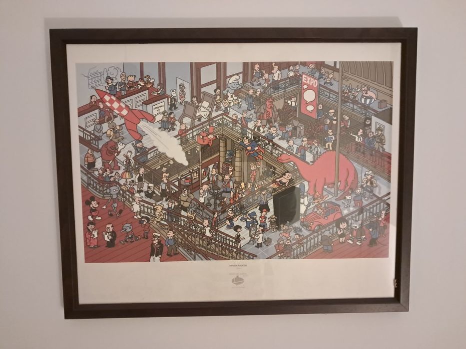 Quadro cartoon tintin