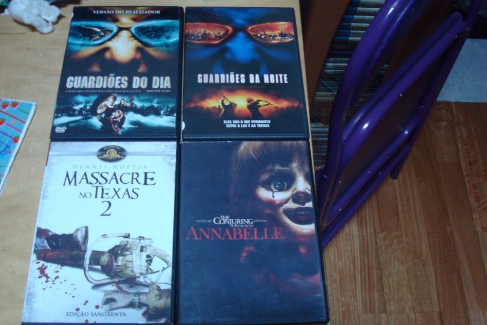 lote 8 dvds originais de terror alien,massacre no texas, etc