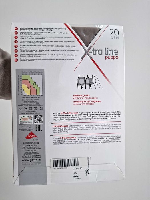 Rajstopy push-up Puppa 20 DEN – Gatta