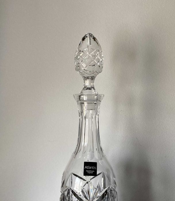 Garrafa de cristal marca Atlantis sem uso