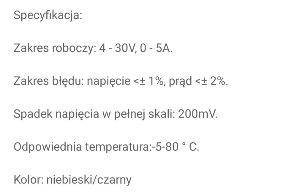 Woltomierz Watomierz Amperomierz Tester napięcia