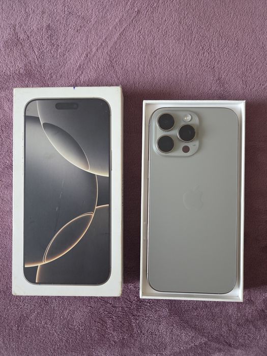 iPhone 16 Pro Max 256GB Natural Titanium — ідеальний стан!