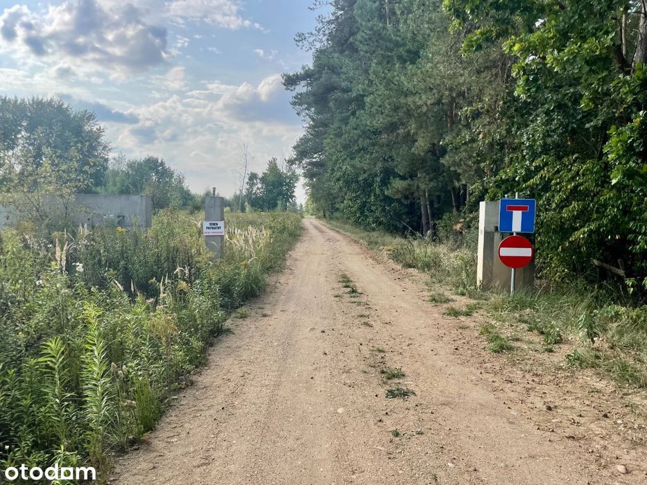 Bezpośrednio - sielska działka nad stawem koło lasu - 26km od Warszawy
