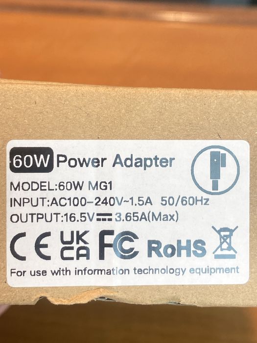 Carregador Macbook 60w