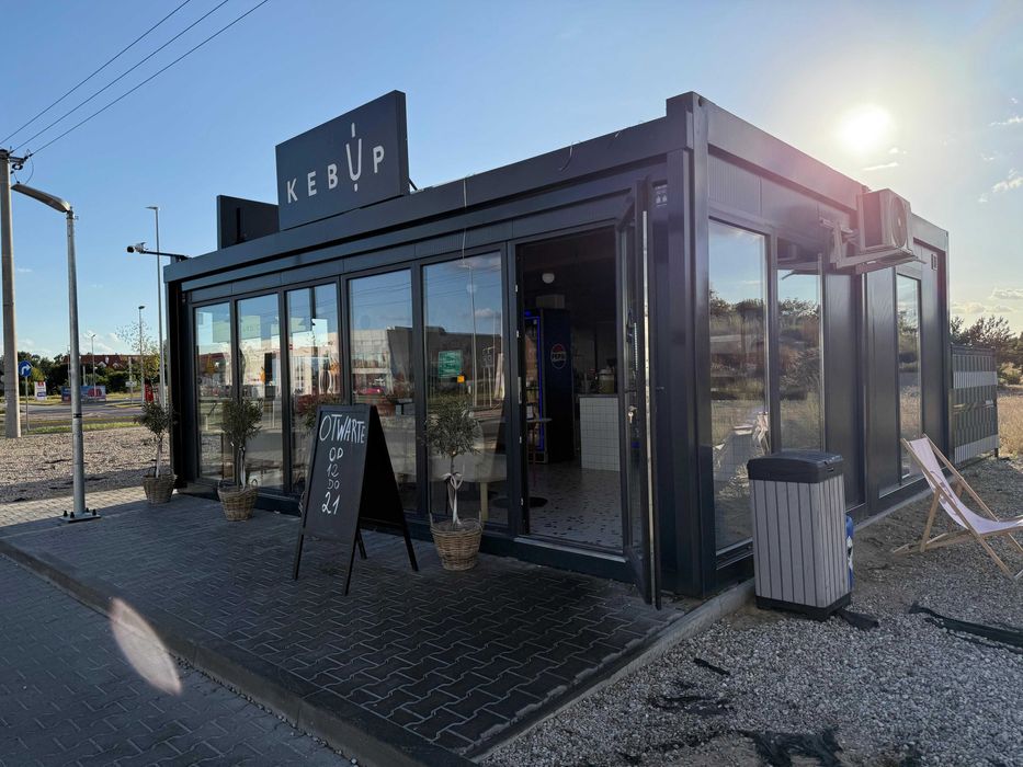 Kontener pawilon producent biurowy komis restauracja salon fryzjerski