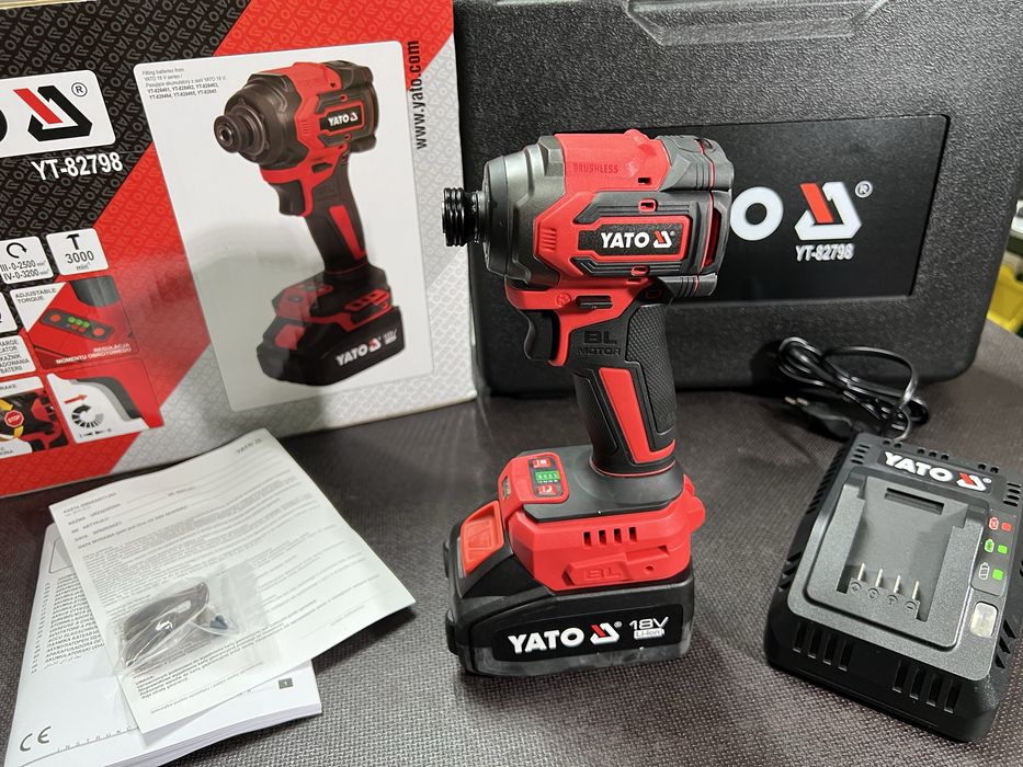 Ударный бесщеточный винтоверт импакт Yato YT-82798 На 230 Нм