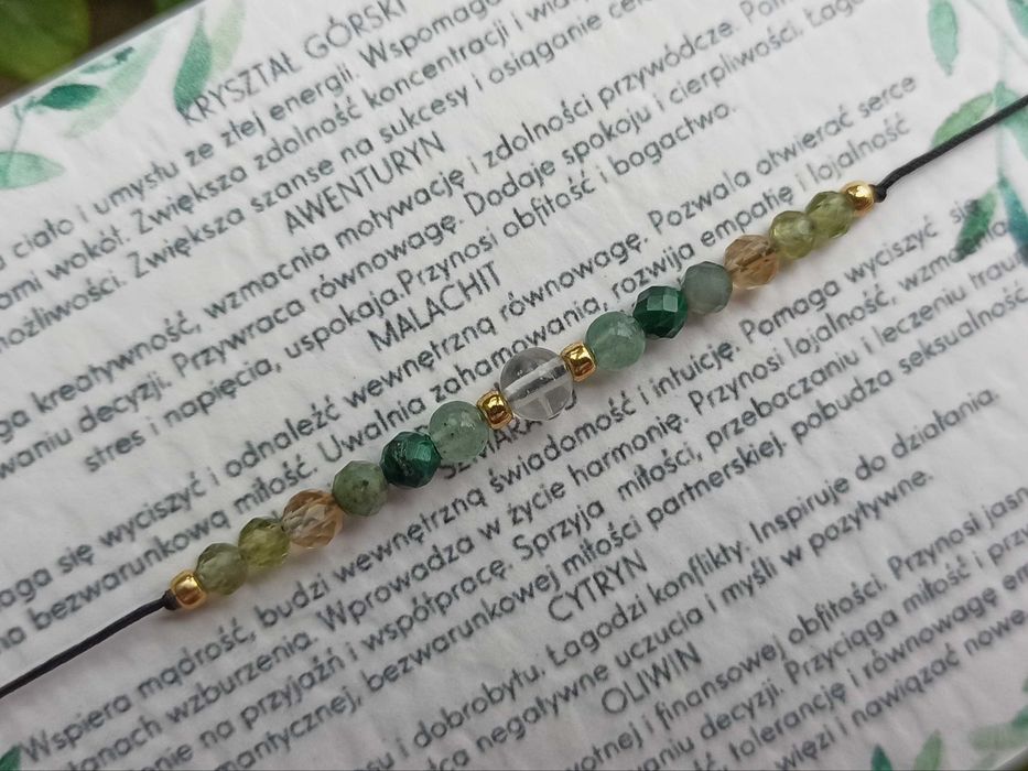 Bransoletka na szczęście, kamienie, amulet