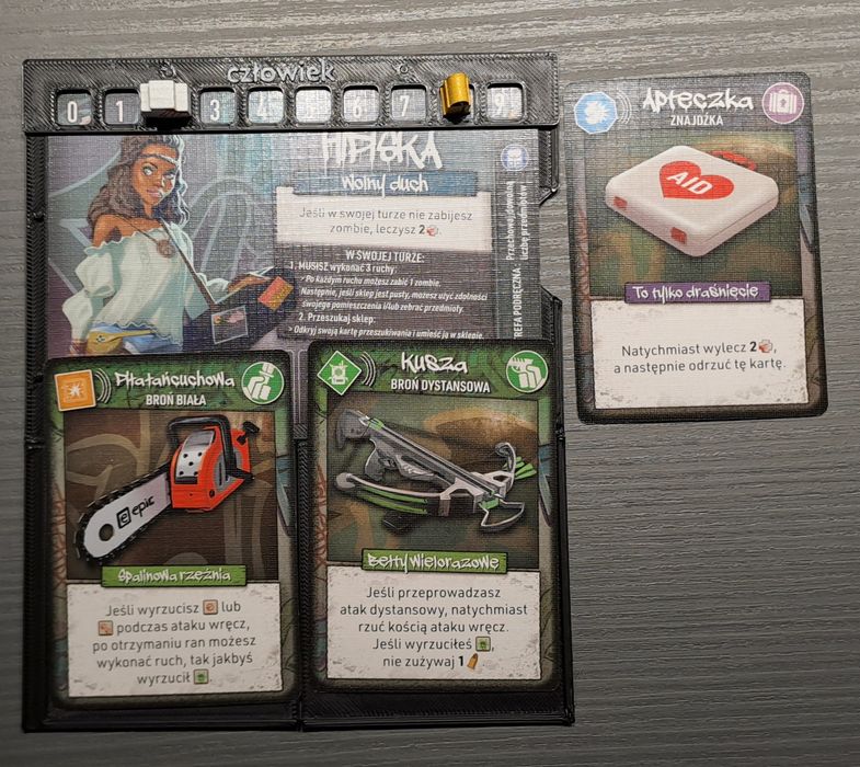 Planszetka gracza do gry Małe Epickie ZOMBIE - 1szt