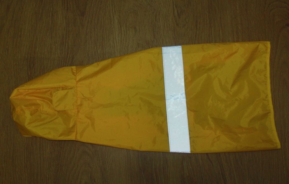 Дождевик плащ для собак оранжевый L-XL