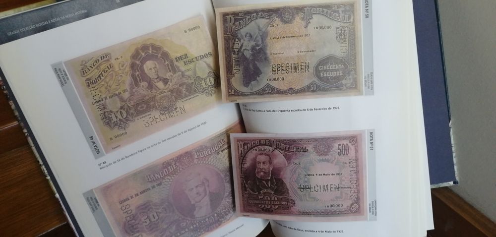 Coleção JN notas e moedas