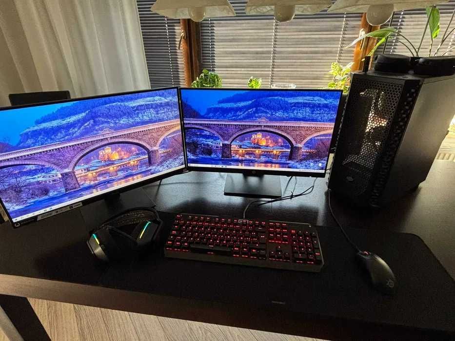 Komputer Gamingowy w zestawie z dwoma monitorami GOTOWY DO GRY