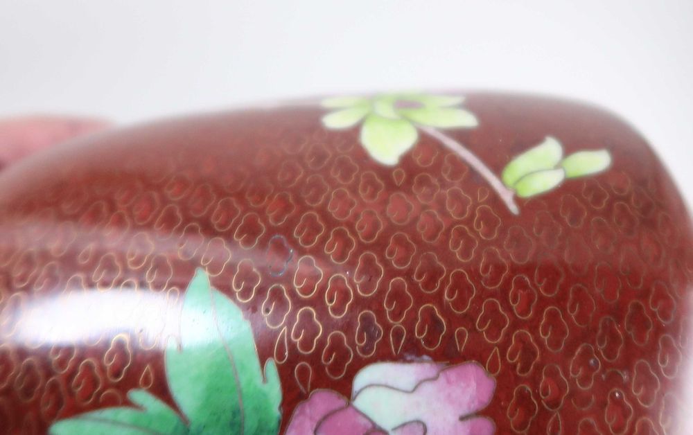 Par de jarras em cloisonné China - 23.5 cm (ref 2)