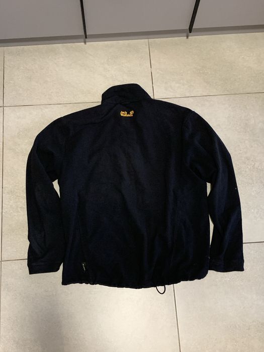 Чорна флісова кофта Jack Wolfskin XL