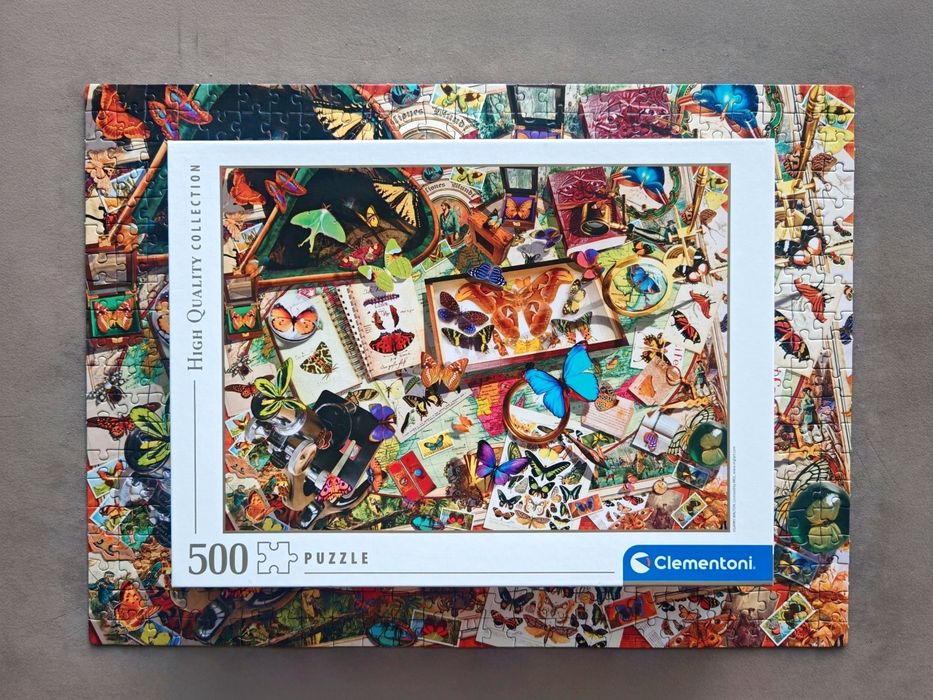 Puzzle clementoni motyle 500 kompletne