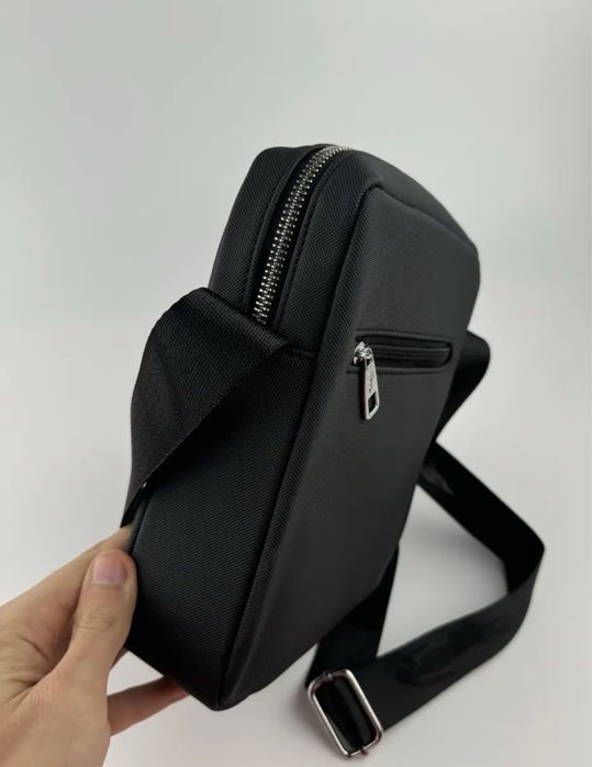 Lacoste сумка Чоловіча через плече , Барсетка lacoste Чорного кольору