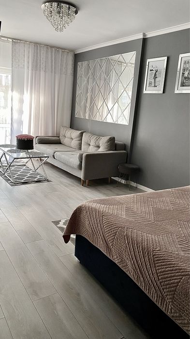 Nowy apartament przy plazy Sopot nocleg piękny standard balkon pokój