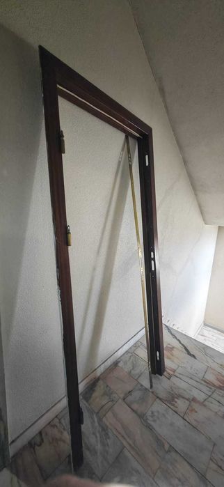 Porta de entrada DE SEGURANÇA COM ARO — conjunto completo