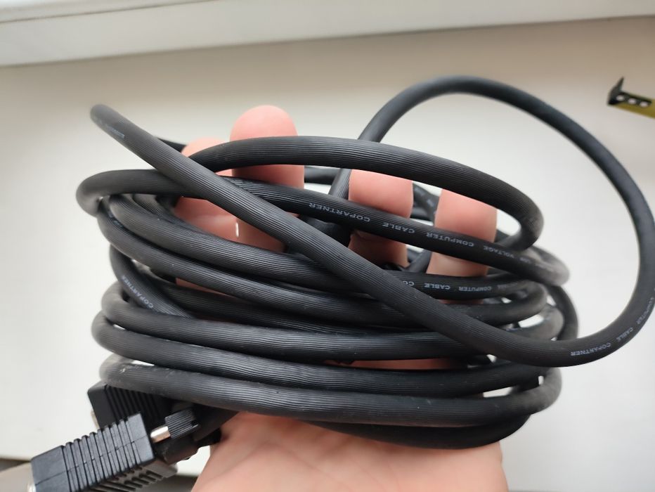 Кабель шнур VGA-VGA,7.5метра, для ПК ,монитора,ТВ.
