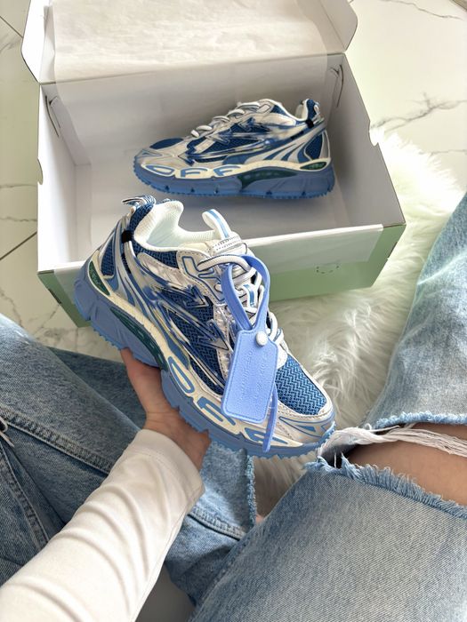 Off-White Be Right Silver Blue (36-45р)