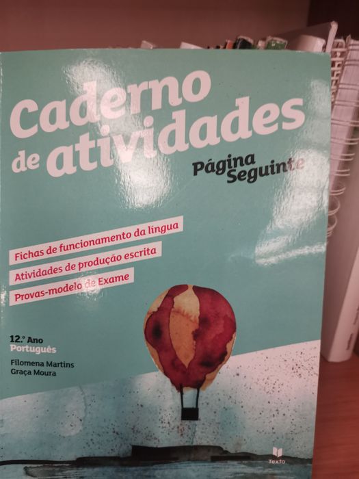 Manual e caderno atividades de português 12ano "Página seguinte"