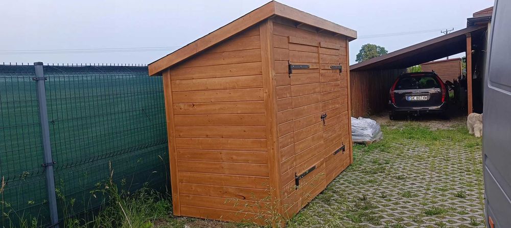 Wiata Garaż Domek Narzędziowy Schowek na Kosze na śmieci Czytaj opis.