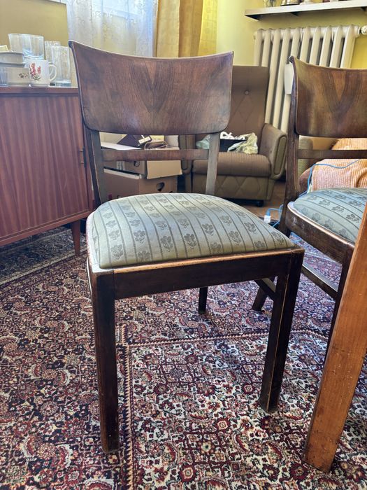 Stół i 4 krzesła - PRL vintage