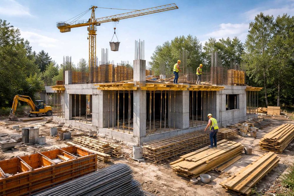 Stany surowe, konstrukcje żelbetowe