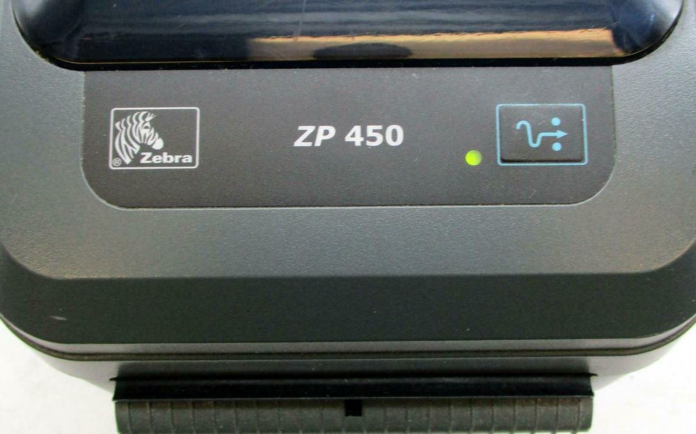 Принтер штрих кода Zebra ZP450 для наклеек Новой Почты.