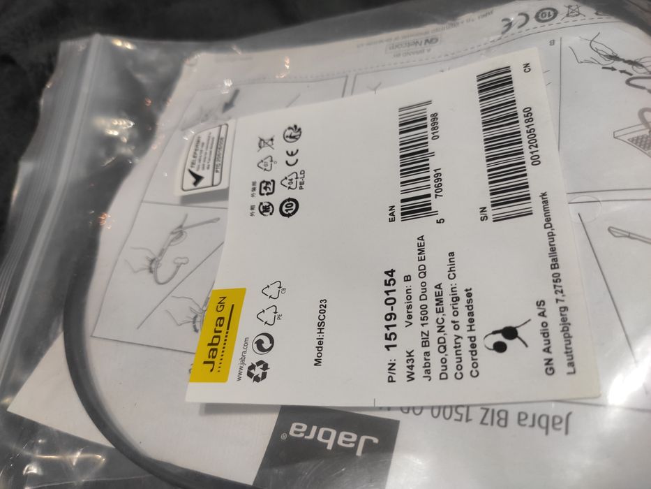 Słuchawki Jabra biz 1500 duo