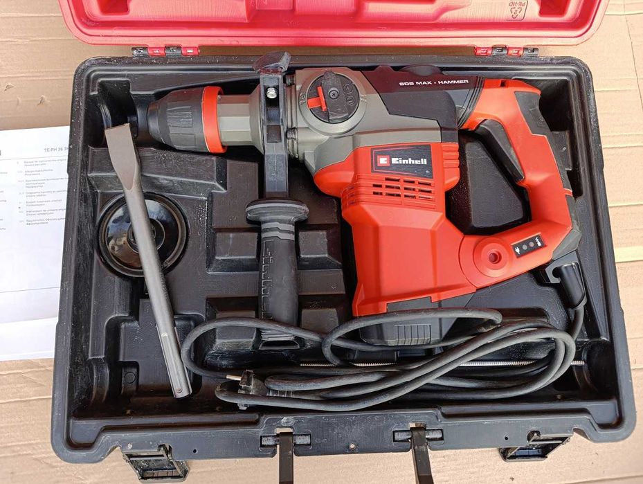 Młot udarowy SDS MAX obrotowy Einhell TE-RH 38 E 1050W 9J + dłuto