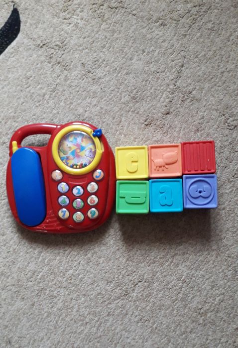 Набор игрушек, телефон кубики